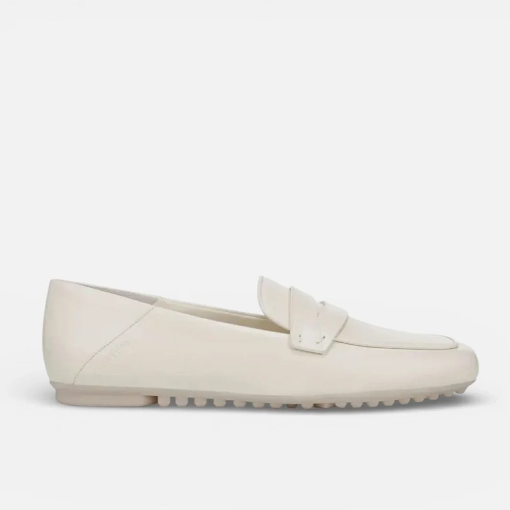 Franco Sarto Leather ZURY Penny Loafer Cream Women's Size 11M New Without Tags